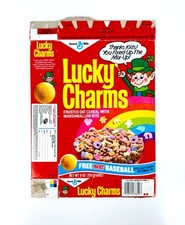 Vintage 1985 General Mills Lucky Charms Caixa de Cereais Brinquedo de Beisebol NERF Publicidade, usado comprar usado  Enviando para Brazil