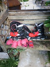 Monster patins quadriciclos e pacote TRI Zion joelho, pulso, proteção de cotovelo Reino Unido 2-4 anos comprar usado  Enviando para Brazil