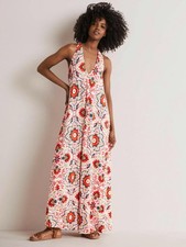 Boden - Dżersejowa sukienka maxi z dekoltem w serek - Sukienka Letnia stretch - NOWA UK 14 P EU 42 na sprzedaż  PL