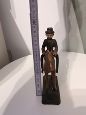 Antike holzfigur reiter gebraucht kaufen  Jarplund-Weding
