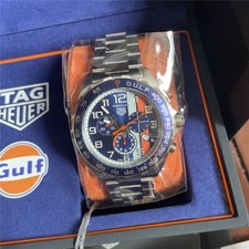 TAG HEUER CRONÓGRAFO DE QUARTZO FÓRMULA 1 azul RELÓGIO MASCULINO CAZ101AT.BA0842 GULF comprar usado  Enviando para Brazil