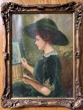 Tableau ancien huile d'occasion  Paris XVII