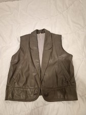Gilet vintage cuir d'occasion Gilet vintage cuir d'occasion  Chindrieux