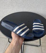 Sandálias chinelo vintage Adidas Adilette chinelo unissex US6 azul, usado comprar usado  Enviando para Brazil