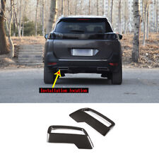 Capa de tubo de escape de carbono ABS para 2017-2019 Peugeot 3008 5008 4008 comprar usado  Enviando para Brazil