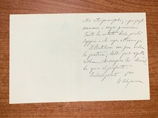 Lettera autografa napoleone usato  Italia