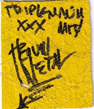 Heavy metal signed for sale  Poway