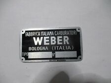 Typenschild weber vergaser gebraucht kaufen  Deutschland