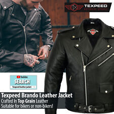 Leather brando motorbike for sale  NOTTINGHAM