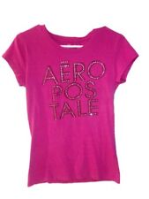 Camiseta Aeropostale Feminina Rosa Gráfica Tamanho Júnior Grande Glitter  comprar usado  Enviando para Brazil