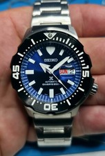 Seiko Prospex X relógio de mergulho deslumbrante mostrador azul moldura preta edição limitada 4R36A comprar usado  Enviando para Brazil