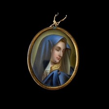 Médaillon porcelaine émaill� d'occasion  Puygouzon