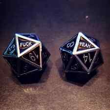 F&#k Yeah Black Metal 2d20 Dice Poly RPG DnD D&D Dungeons Dragons d20 AD&D comprar usado  Enviando para Brazil