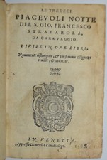 Straparola ediz. 1586 usato  Arezzo