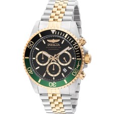 Invicta Pro Diver cronógrafo quartzo mostrador preto moldura sprite relógio masculino 48116 comprar usado  Enviando para Brazil