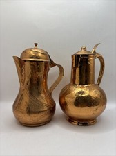 Jarro e jarro vintage albanês de cobre martelado Ibrik com tampa comprar usado  Enviando para Brazil