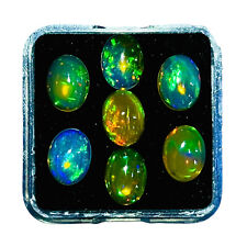 7 Pièces Naturel Éthiopien Opale 8x6mm Ovale non Traité Perdre Cabochon Pierres, usado comprar usado  Enviando para Brazil