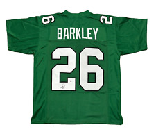 Camiseta verde assinada por Saquon Barkley assinada apenas adesivo com certificação Beckett, usado comprar usado  Enviando para Brazil