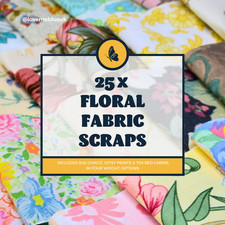 Floral cotton fabric for sale  SHREWSBURY