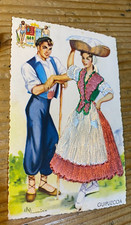 VESTIDO DE SEDA BORDADO FLAMENCO - GUIPUZCOA - CARTÃO POSTAL (213) comprar usado  Enviando para Brazil