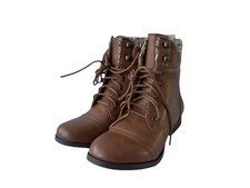 Brown faux leather for sale  HORSHAM