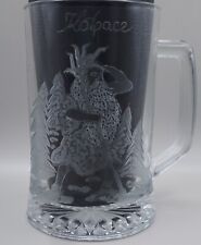 Etched glass beer for sale  LEICESTER