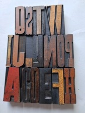 Vintage wooden letterpress for sale  LONDON