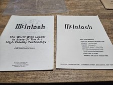 Brochure vendita mcintosh usato  Spedire a Italy
