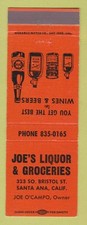 Matchbook cover joe for sale  USA
