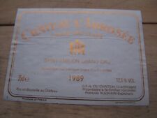 Etiquette vin chateau d'occasion  Quimperlé