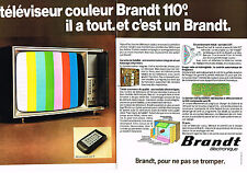 Publicite 1975 brandt d'occasion  Le Luc