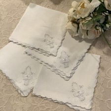 Dainty white scalloped for sale  Long Beach