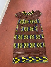 Robe africaine multicolore d'occasion  Cesson