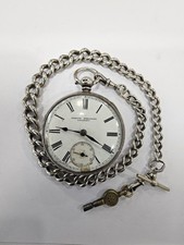 Silver pocket watch for sale  ISLE OF SKYE