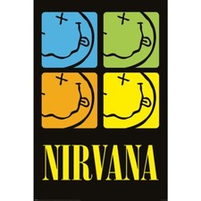 Nirvana poster smiley for sale  UK