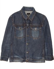 Jaqueta jeans masculina CALVIN KLEIN Reino Unido 44 2XL azul algodão DN23 comprar usado  Enviando para Brazil