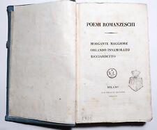 Poemi romanzeschi morgante usato  Petriolo