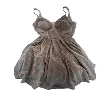 Vestido de festa brilhante sem mangas cinza prata mini coquetel formal feminino comprar usado  Enviando para Brazil