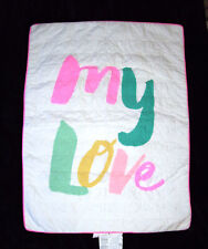 Edredom Oh Joy MY LOVE berço cama infantil cobertor listra verde rosa acolchoado comprar usado  Enviando para Brazil