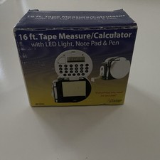 Calculadora multifuncional fita métrica luz LED bloco de notas caneta 16 pés vantagem comprar usado  Enviando para Brazil
