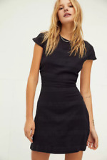 Mini vestido Free People Meika verão sem fim preto manga curta ajustada XS 219278 comprar usado  Enviando para Brazil