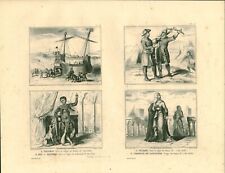 Antique steel engraving d'occasion  Expédié en Belgium