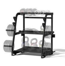 heavy 3 tier dumbbell rack for sale  USA