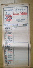 Ancien calendrier 1940 d'occasion Ancien calendrier 1940 d'occasion  Bordeaux-