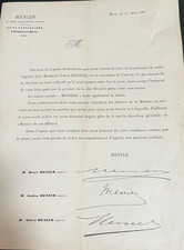 Chocolat menier lettre d'occasion  Bussy-Saint-Georges