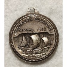 Medaglia cristoforo colombo usato  Alessandria