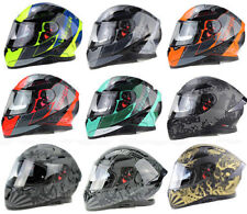 VIPER RS-V95 FULL FACE ACU OURO VISEIRA DUPLA MOTOCICLETA CAVEIRA RADAR CAPACETE DESONESTO comprar usado  Enviando para Brazil