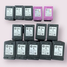 14 cartuchos de tinta HP vazios - HP 61XL PRETO HP 61 PRETO E COLORIDO comprar usado  Enviando para Brazil