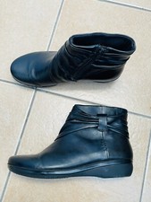 Clarks black leather for sale  COVENTRY