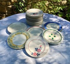 Lot assiettes vintage d'occasion  Saint-Geniès-de-Malgoirès